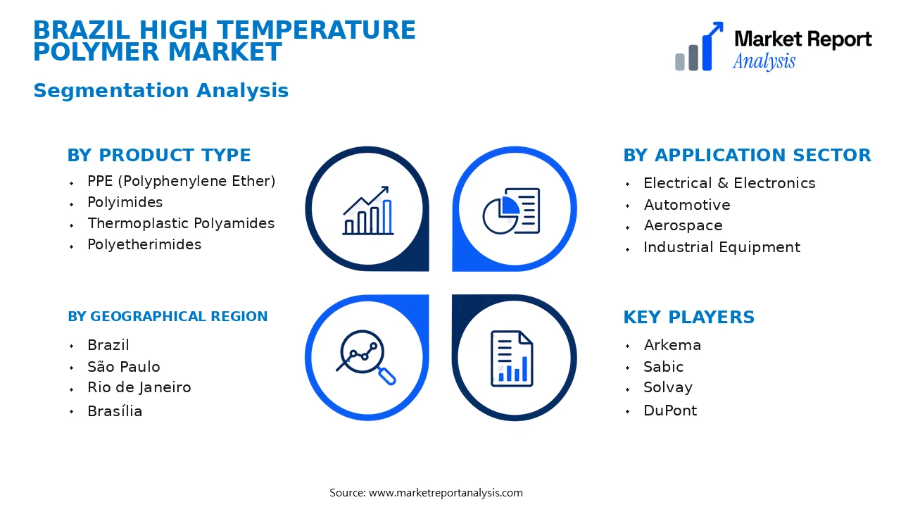 Brazil High Temperature Polymer Market Segments and Segmentation Analysis Brazil High Temperature Polymer Market Segments and Segmentation Analysis