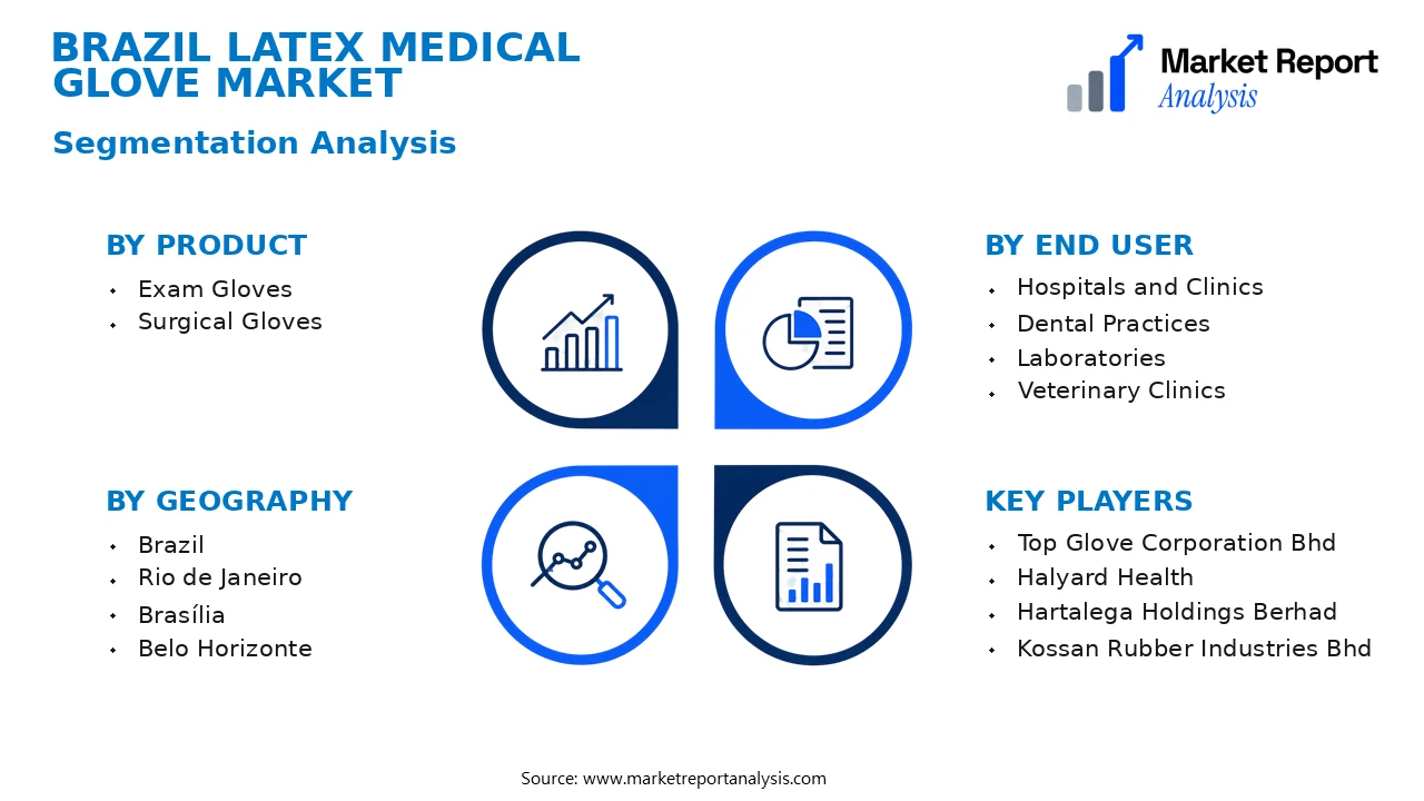 Brazil Latex Medical Glove Market Segments and Segmentation Analysis Brazil Latex Medical Glove Market Segments and Segmentation Analysis