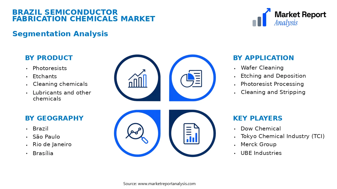 Brazil Semiconductor Fabrication Chemicals Market Segments and Segmentation Analysis Brazil Semiconductor Fabrication Chemicals Market Segments and Segmentation Analysis