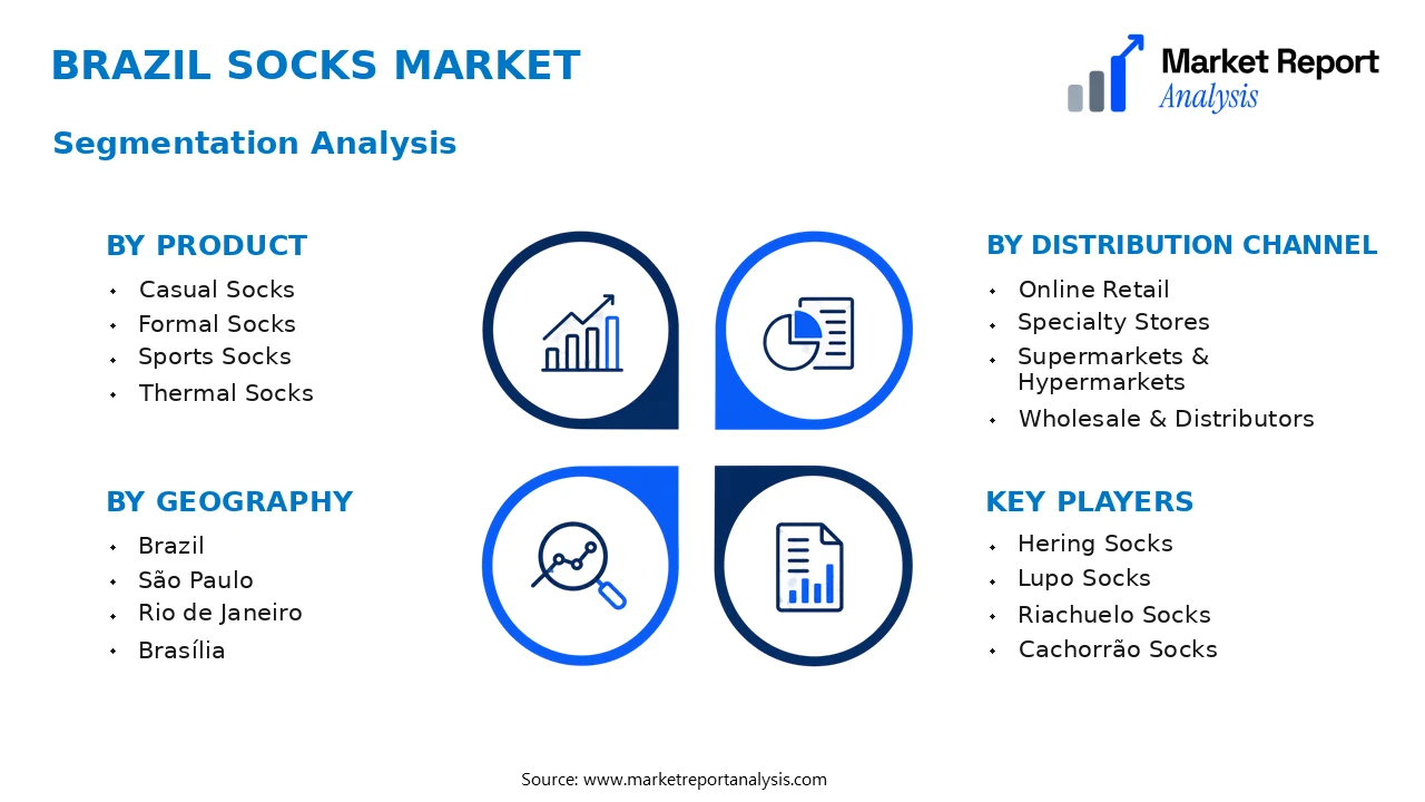 Brazil Socks Market Segments and Segmentation Analysis