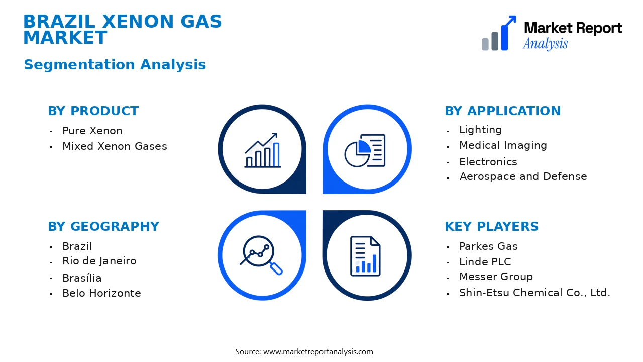 Brazil Xenon Gas Market Segments and Segmentation Analysis Brazil Xenon Gas Market Segments and Segmentation Analysis