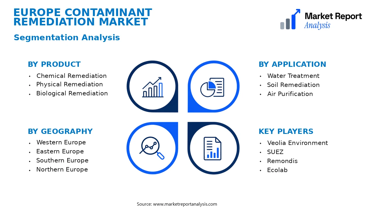 Europe Contaminant Remediation Market Segments and Segmentation Analysis Europe Contaminant Remediation Market Segments and Segmentation Analysis