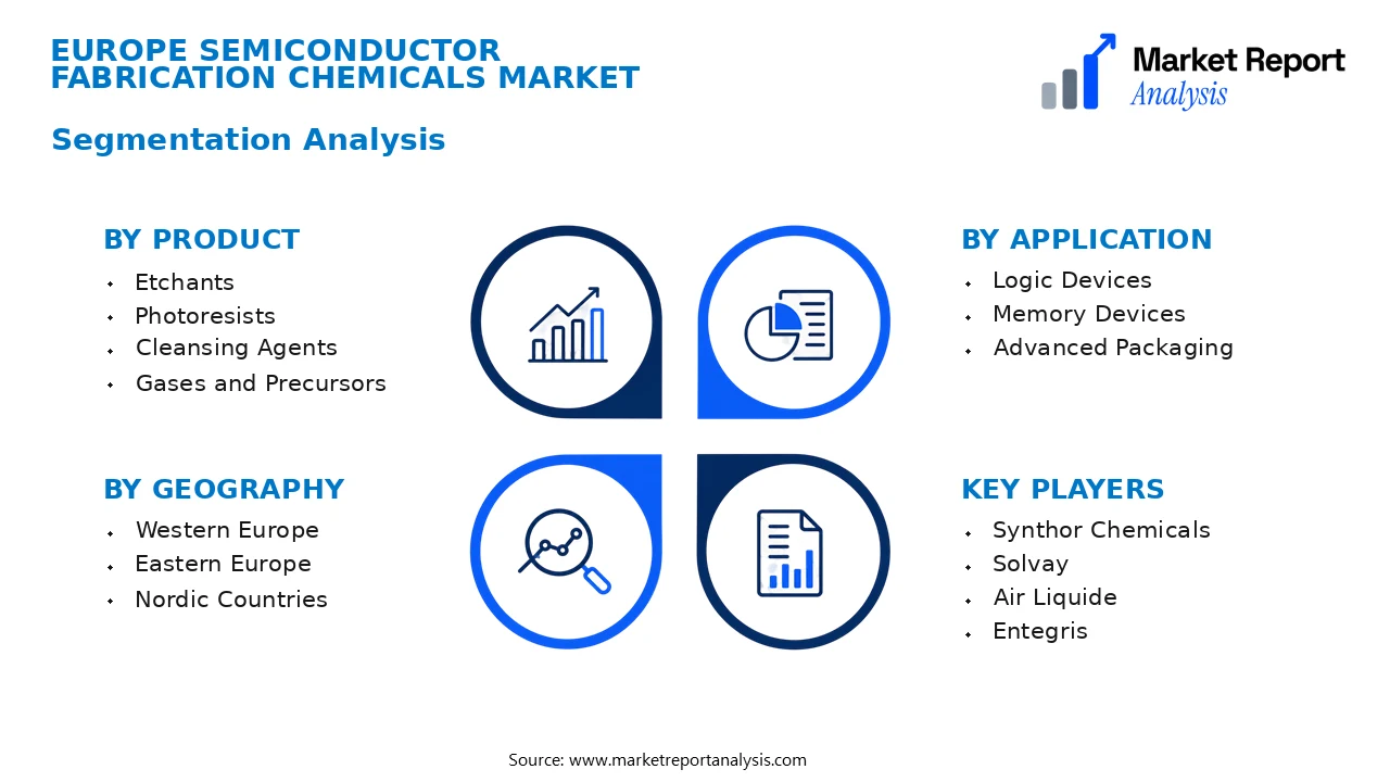 Europe Semiconductor Fabrication Chemicals Market Segments and Segmentation Analysis