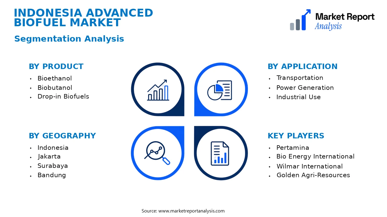 Indonesia Advanced Biofuel Market Segments and Segmentation Analysis Indonesia Advanced Biofuel Market Segments and Segmentation Analysis