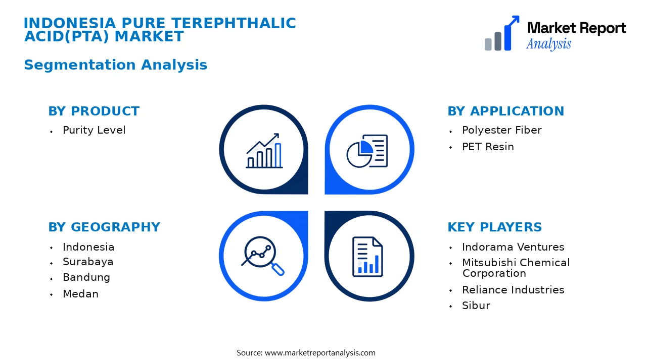Indonesia Pure Terephthalic Acid(Pta) Market Segments and Segmentation Analysis Indonesia Pure Terephthalic Acid(Pta) Market Segments and Segmentation Analysis