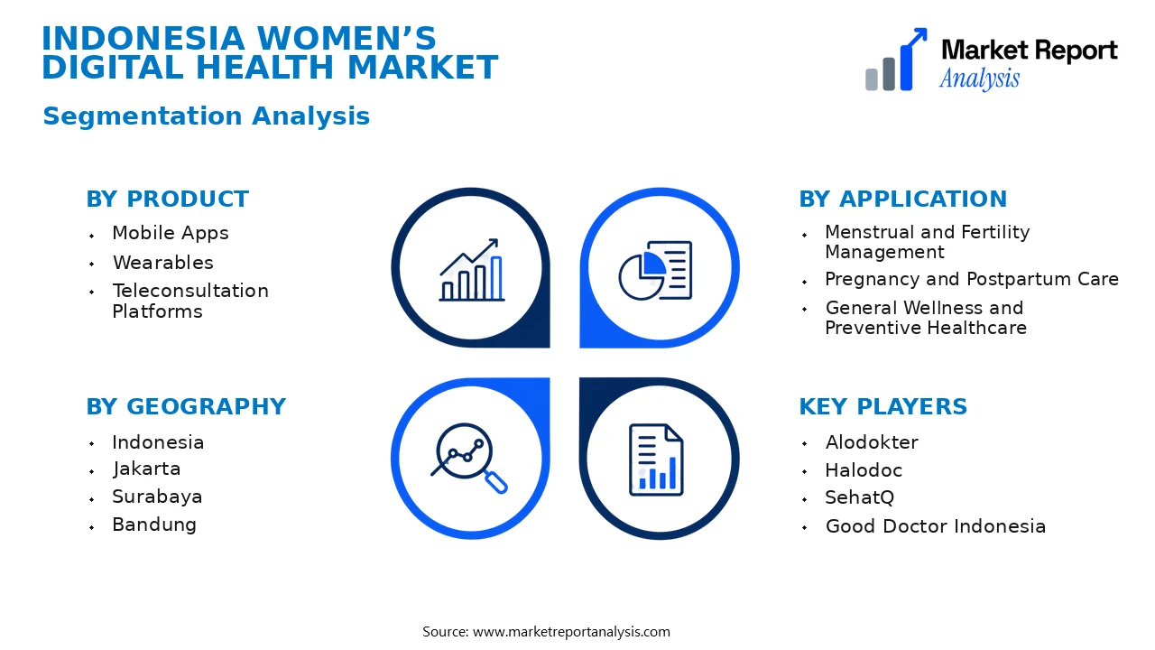 Indonesia Women’s Digital Health Market Segments and Segmentation Analysis