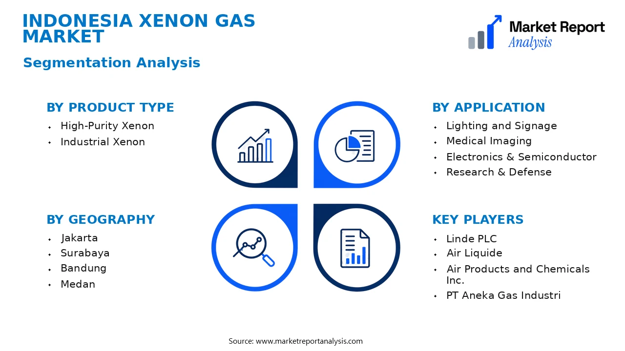 Indonesia Xenon Gas Market Segments and Segmentation Analysis Indonesia Xenon Gas Market Segments and Segmentation Analysis