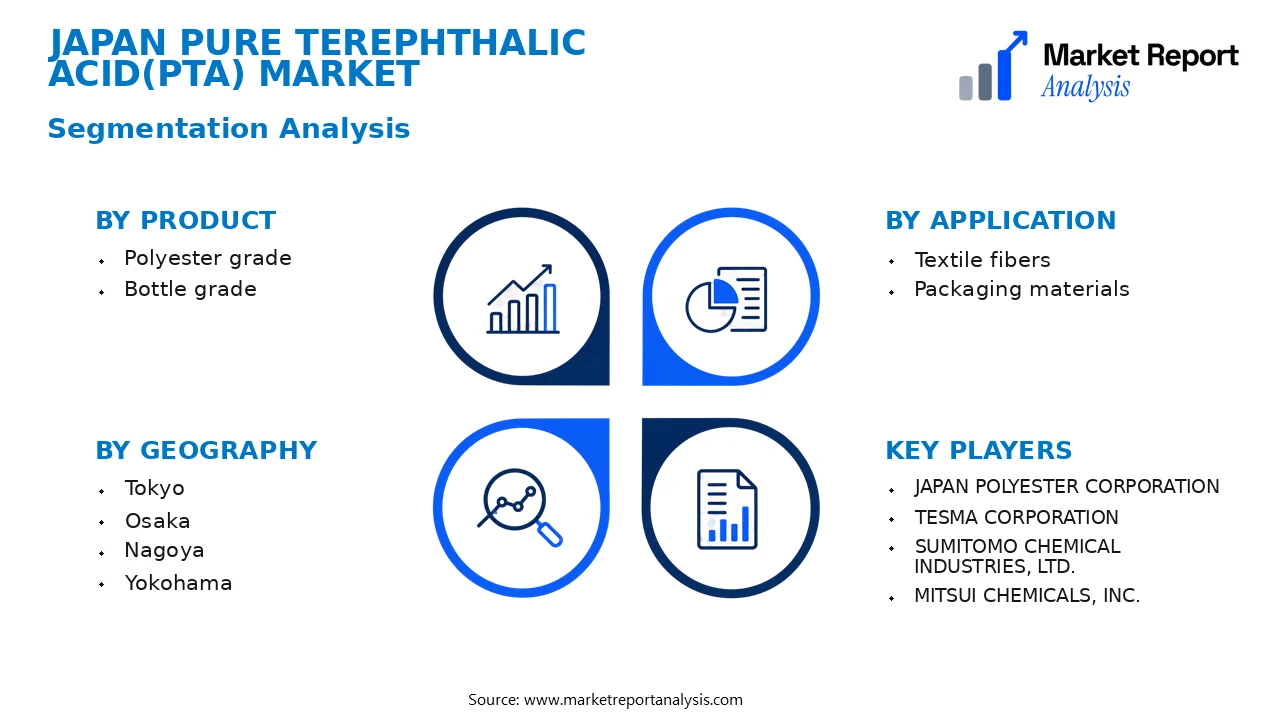 Japan Pure Terephthalic Acid(Pta) Market Segments and Segmentation Analysis Japan Pure Terephthalic Acid(Pta) Market Segments and Segmentation Analysis