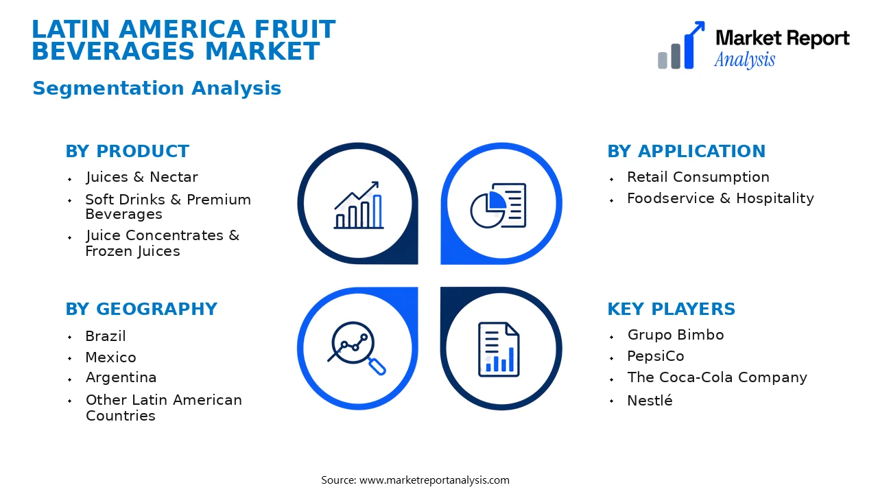 Latin America Fruit Beverages Market Segments and Segmentation Analysis Latin America Fruit Beverages Market Segments and Segmentation Analysis