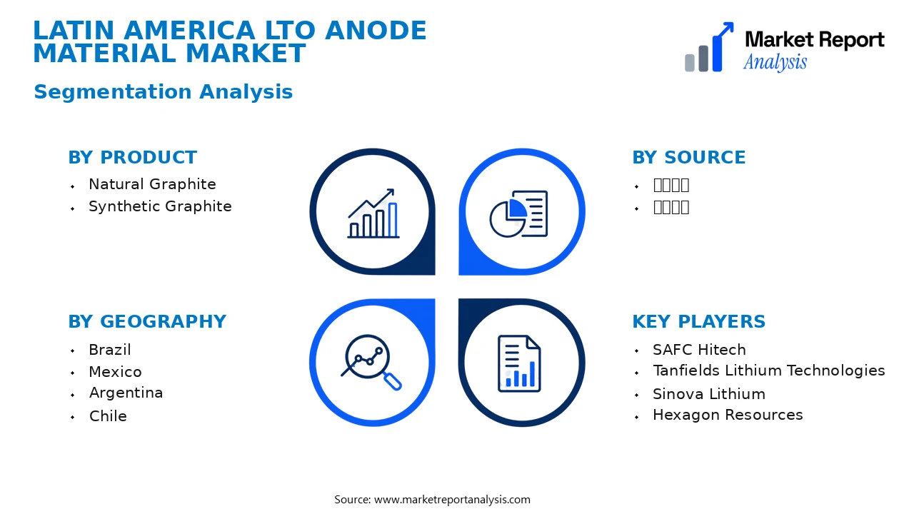 Latin America Lto Anode Material Market Segments and Segmentation Analysis Latin America Lto Anode Material Market Segments and Segmentation Analysis