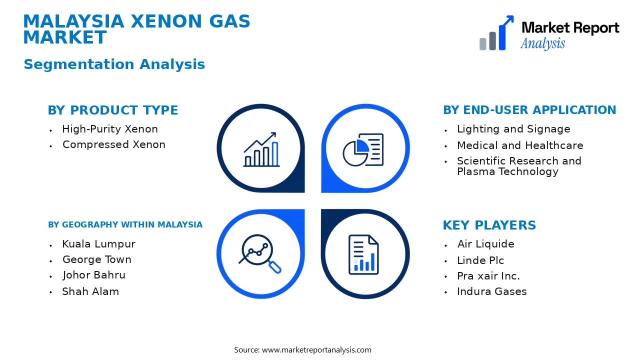Malaysia Xenon Gas Market Segments and Segmentation Analysis Malaysia Xenon Gas Market Segments and Segmentation Analysis