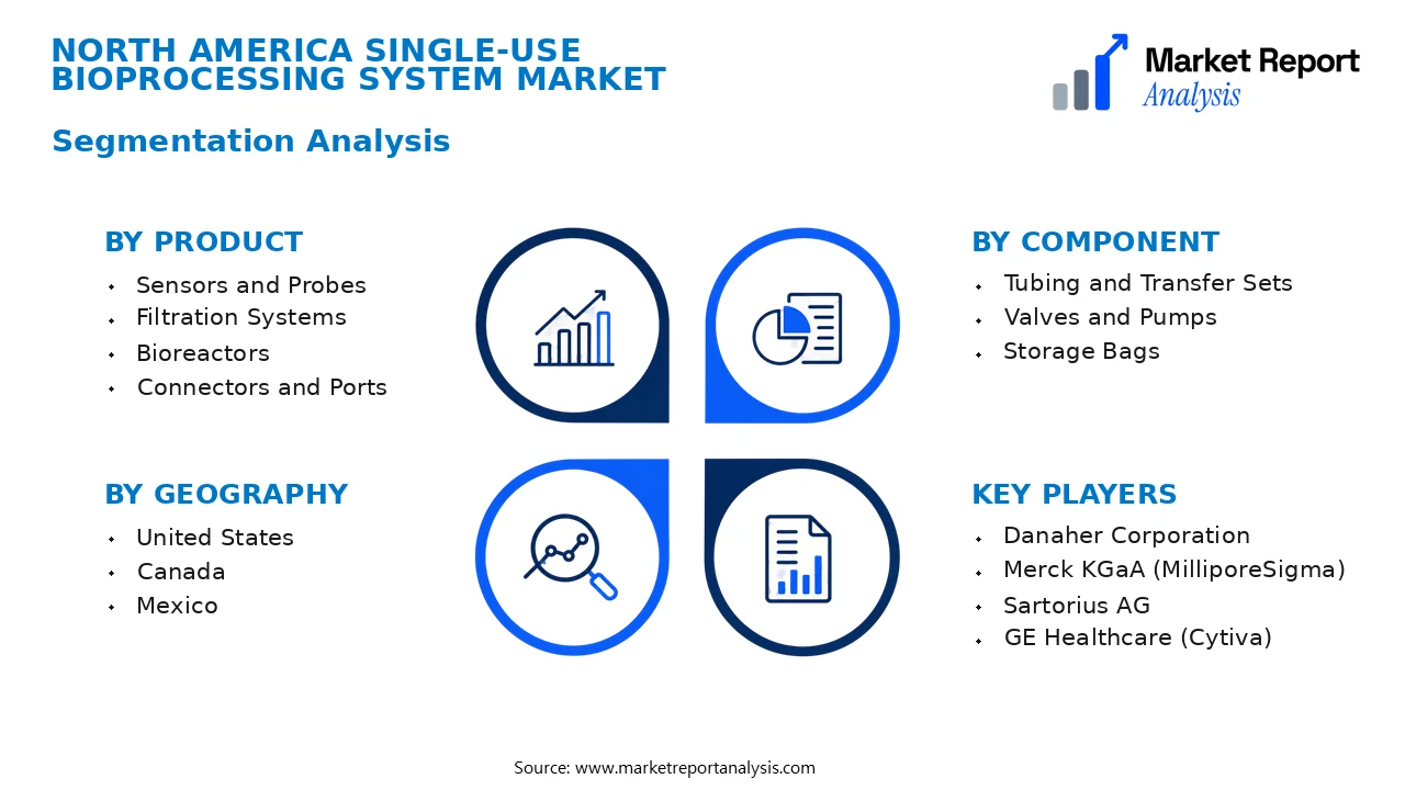 North America Single-Use Bioprocessing System Market Segments and Segmentation Analysis North America Single-Use Bioprocessing System Market Segments and Segmentation Analysis